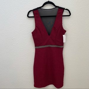 NWT TRIXXI dress. Red and black sparkle ✨